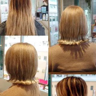 ショート カラー E Komo hair所属・Wow❕E Komo hair 永井一輝のヘアスタイル