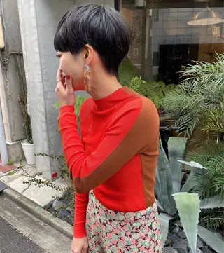 ショート 山田 綾乃/メンズカットのヘアスタイル