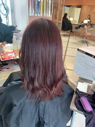 ミディアム 🌶推しカラー RINA🌶´-のヘアスタイル