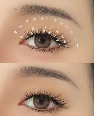 マツエク・マツパ Lash by foi大久保のマツエク・マツパデザイン