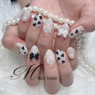 ネイル ワンホンチークネイル パラジェル取扱💕ヨのネイルデザイン