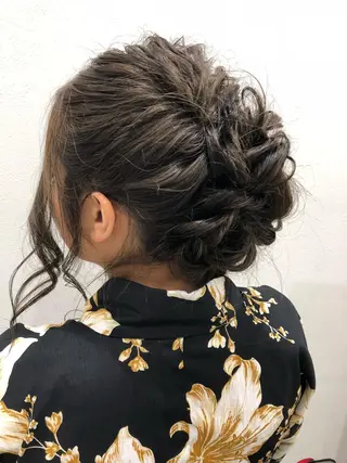 ロング ヘアアレンジ 樋渡 侑希のヘアスタイル