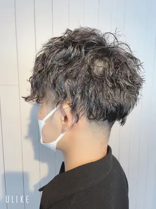 ショート パーマ メンズ ❣️モードケイズ塚口 和田一将のヘアスタイル