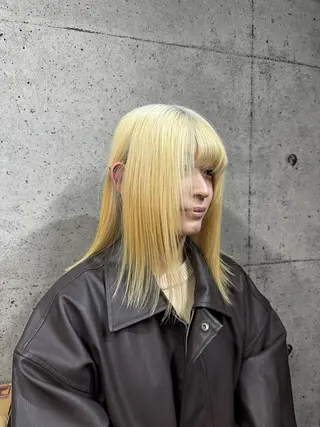 ミディアム カラー ハイトーン/ブリーチ カラー/SHOGOのヘアスタイル