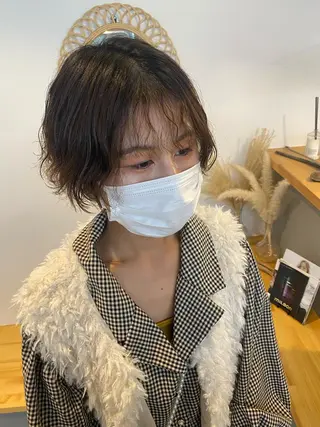 ショート パーマ 🌼ハイライト透明感 🌼maiのヘアスタイル