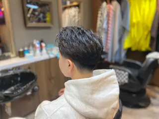 ショート カラー パーマ メンズ キッズ BARBER SHOP SUBARU men'sgrooming所属・下村 央志のヘアスタイル
