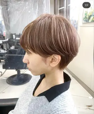 ショート 韓国ハッシュカット/ 新宿/髪質改善/岡崎のヘアスタイル
