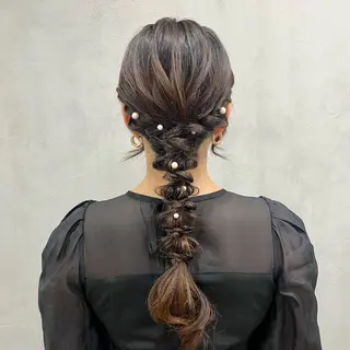 ロング ヘアアレンジ 🫧tomoka 透明感カラー🫧のヘアスタイル