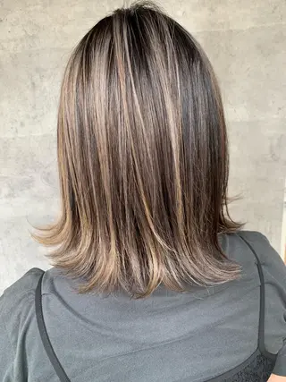 ミディアム 田中 聖也のヘアスタイル