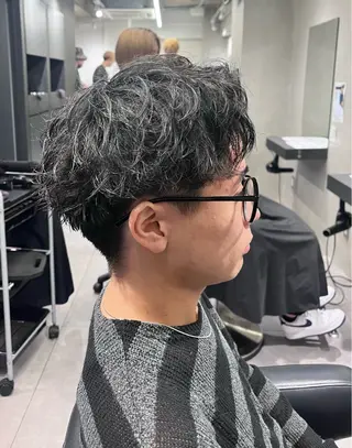 ショート パーマ メンズ 🐺ウルフ /メンズ専門/そらのヘアスタイル