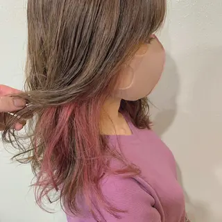 ロング カラー 髪質改善色素改善特化 keiのヘアスタイル