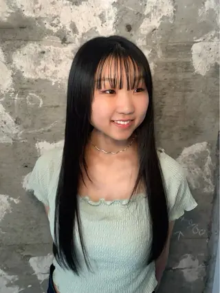 ロング 落合智登世🌀トリー トメントモデル募集中のヘアスタイル