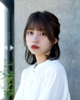 ミディアム SALOWIN原宿AROA店所属・顔まわり神カット✂︎ 齋藤雄大【表参道】のヘアスタイル