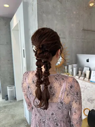 ロング ヘアアレンジ さとう あやかのヘアスタイル