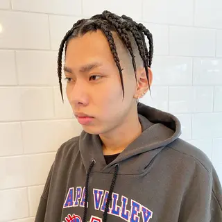 ショート カラー パーマ ヘアアレンジ メンズ キッズ ネイル マツエク・マツパ 中元 淳のヘアスタイル