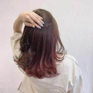 カラー 女性カットモデル 募集　石田沙優美のヘアスタイル