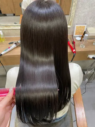 ロング カラー comfy すずなのヘアスタイル