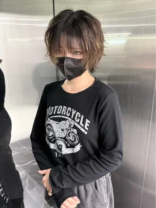 ショート 🐺立川のウルフ屋 さん🐺おかみ🐺のヘアスタイル