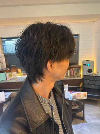 パーマ メンズ 倉内 海哉のヘアスタイル