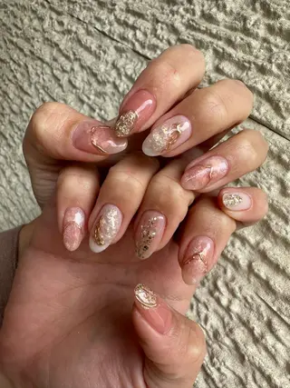 ロング カラー ヘアアレンジ キッズ ネイル マツエク・マツパ アイブロウ 福田 加奈のネイルデザイン