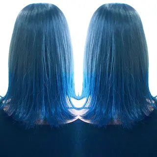 セミロング カラー 及川シゲル 髪質改善講師のヘアスタイル