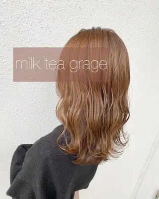 セミロング カラー 後藤紗英/髪質改善 /オリーブベージュのヘアスタイル