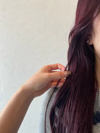 ロング カラー 希優🌺ソムリエ /ブリーチ/カットのヘアスタイル