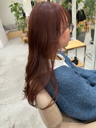 ロング カラー 💛🤍U too e’s 鎌倉🧸のヘアスタイル