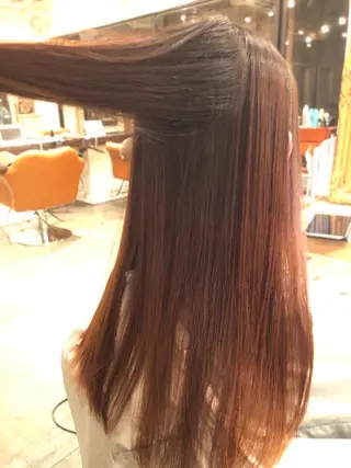 ロング 韓国風カット/ 髪質改善 黒崎のヘアスタイル