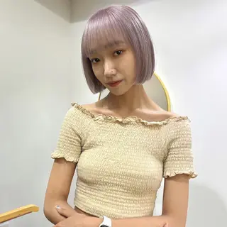 ショート カラー ハイトーン/心斎橋/ honomiのヘアスタイル