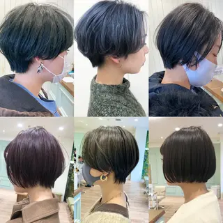 ショート ケアブリーチ 坪井佑樹のヘアスタイル