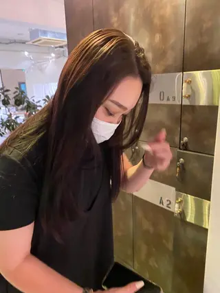 ロング カラー 原 瑞希のヘアスタイル