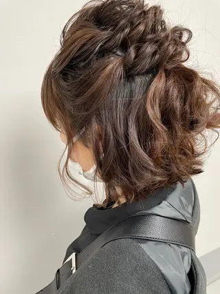 ミディアム ヘアアレンジ MAIKO 【中崎・茶屋町】のヘアスタイル