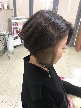 ショート カラー 藤原 克宏のヘアスタイル