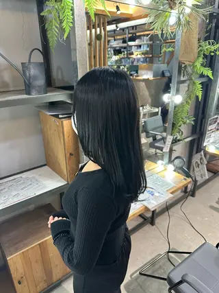 セミロング カラー 溜 一太のヘアスタイル