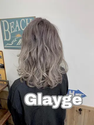 ミディアム カラー ヘアアレンジ hair design NORM所属・吉田裕太/ハイライト ダブルカラーのヘアスタイル