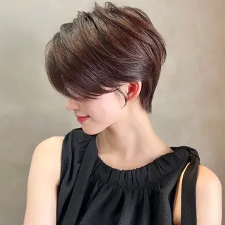 ショート カラー 瀧 元気/ショート/ 白髪ぼかし/髪質改善のヘアスタイル