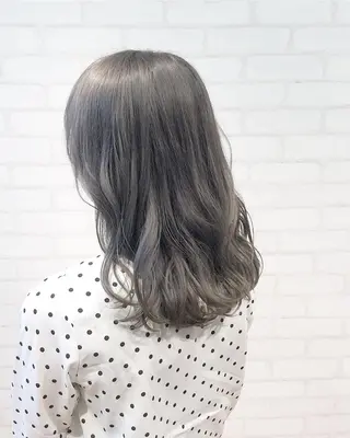 セミロング カラー ヘアアレンジ ✨艶髪✨透明感✨ 山内大樹のヘアスタイル