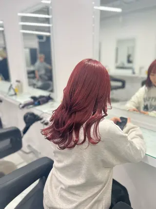 カラー La fith hair　pur茶屋町店所属・momoka/茶屋町 /艶髪カラーのヘアスタイル