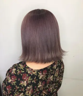 ミディアム カラー hina☺︎ 髪質改善/ストレートのヘアスタイル