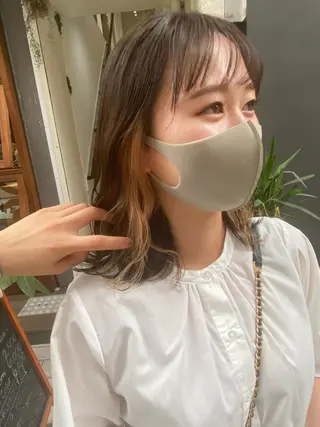 ミディアム nico🏁 rihoのヘアスタイル