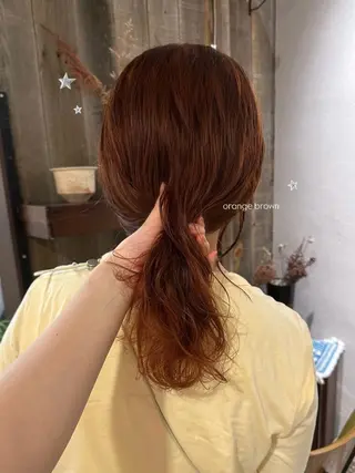セミロング カラー 暖色カラー/レイヤー 🌙 オノユリカのヘアスタイル