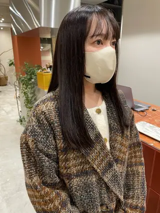 ロング カラー ayu/伏見/名古屋 /パーマ/艶カラーのヘアスタイル