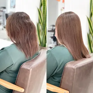 セミロング カラー 相武台ショート特化 💐川崎希💐のヘアスタイル