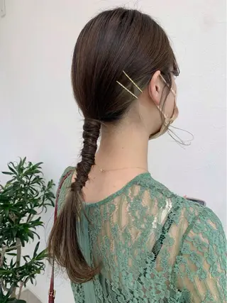 セミロング ヘアアレンジ kitagawa mayuのヘアスタイル