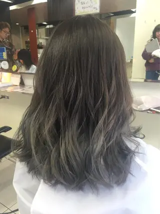 セミロング カラー パーマ ヘアアレンジ 髪質改善カラー🎗️ 滝沢純のヘアスタイル