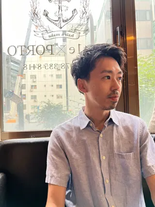 ショート little  porto所属・透明感・艶感 小坂隼斗のヘアスタイル