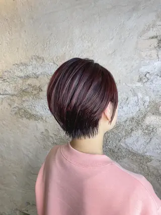 ショート カラー 髪質改善/茅ヶ崎 マツモト リョウのヘアスタイル