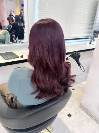 ミディアム カラー ヘアアレンジ 💕上野美容師☁ ブリーチ💖サワのヘアスタイル