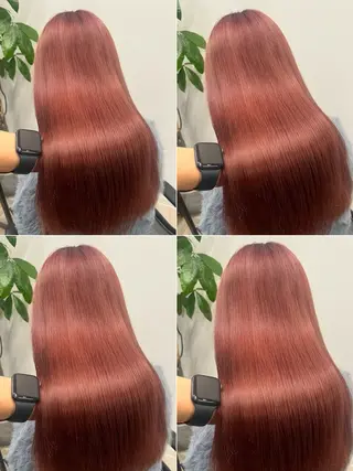 ロング カラー JIN/暖色カラー /髪質改善/艶髪のヘアスタイル